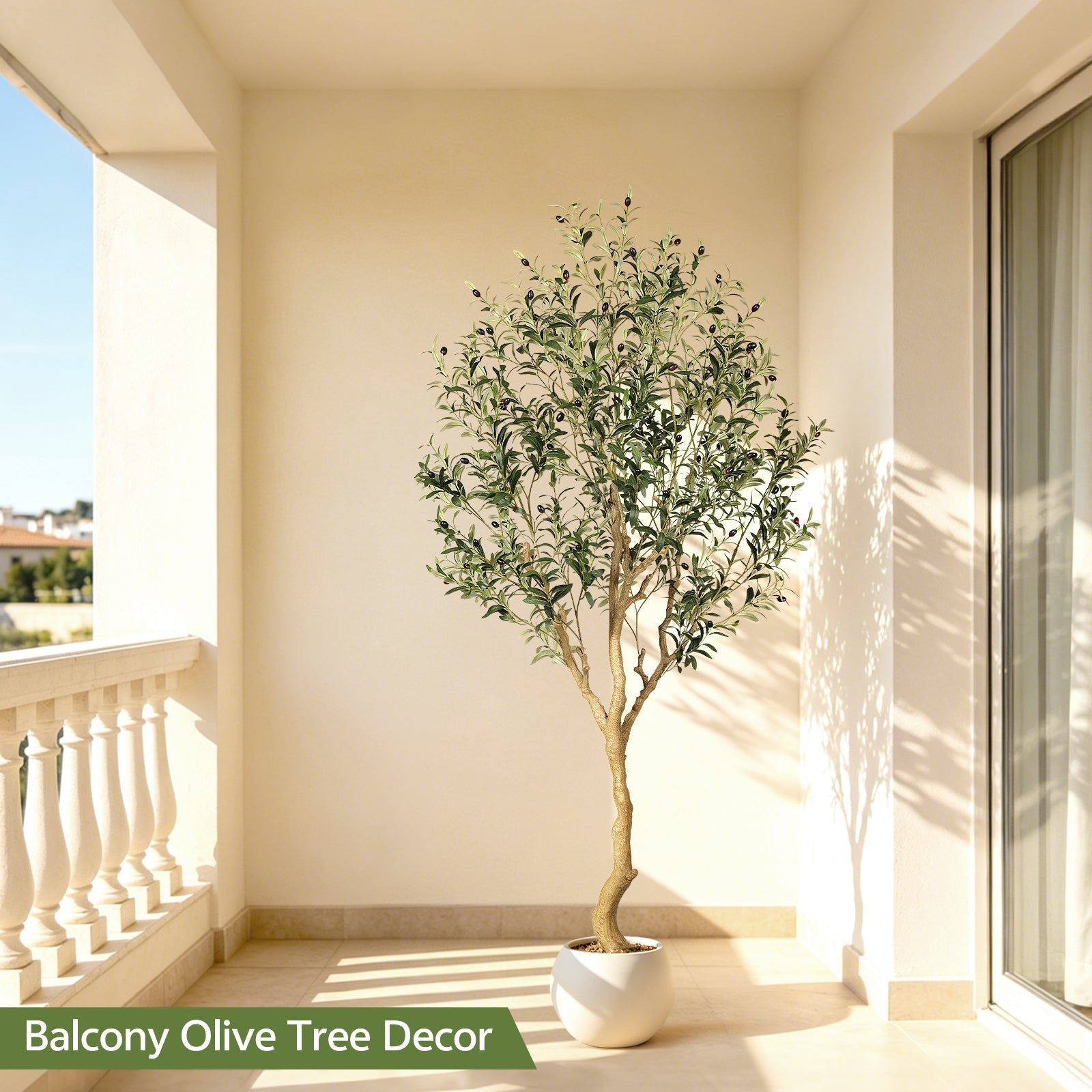Outdoor Ready: The UV-Resistant Faux Olive Tree Built for Your Patio & Deck