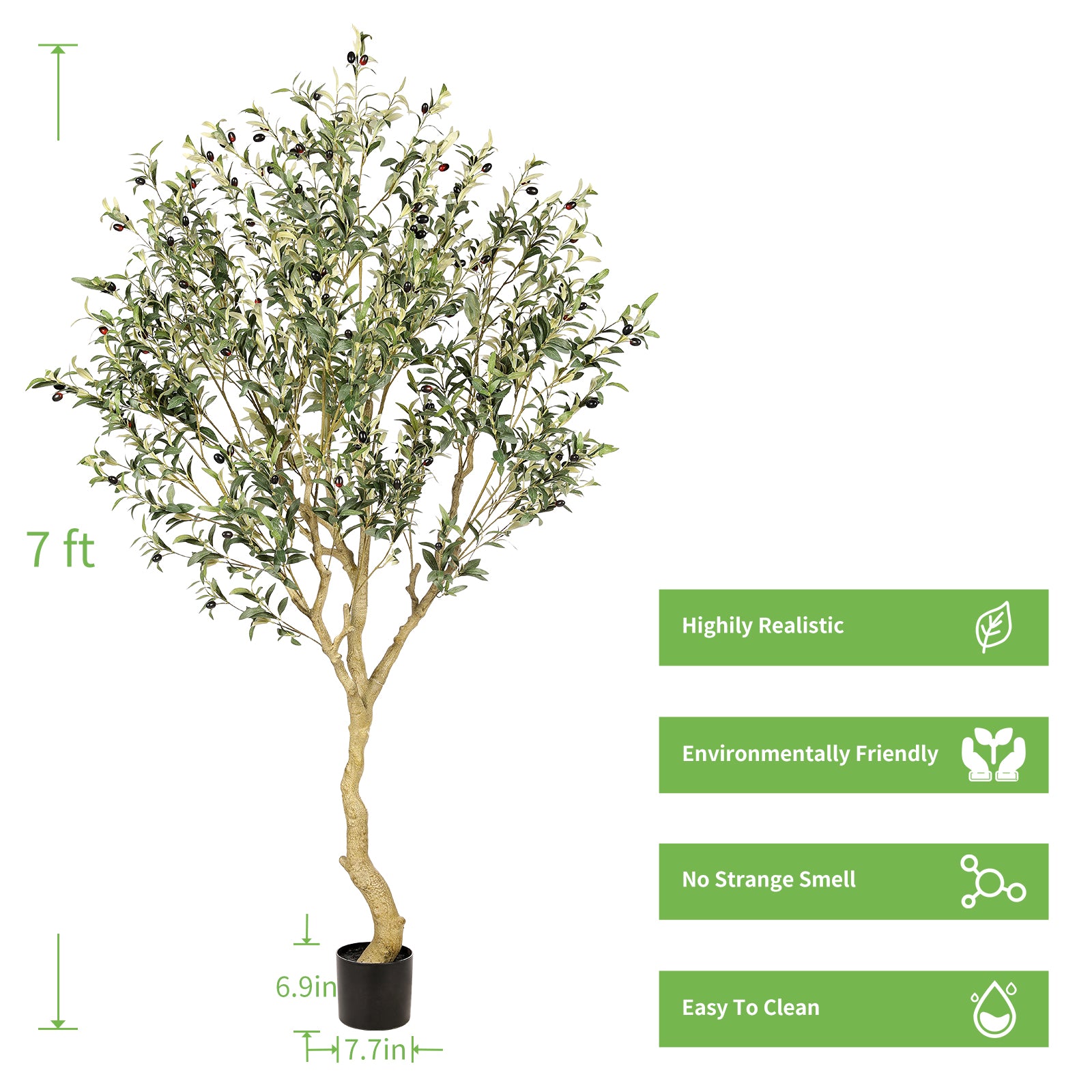 realead 7ft faux olive tree