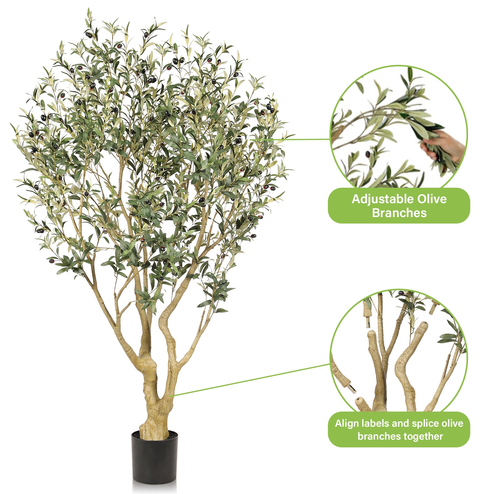 realead 6ft lush olive tree