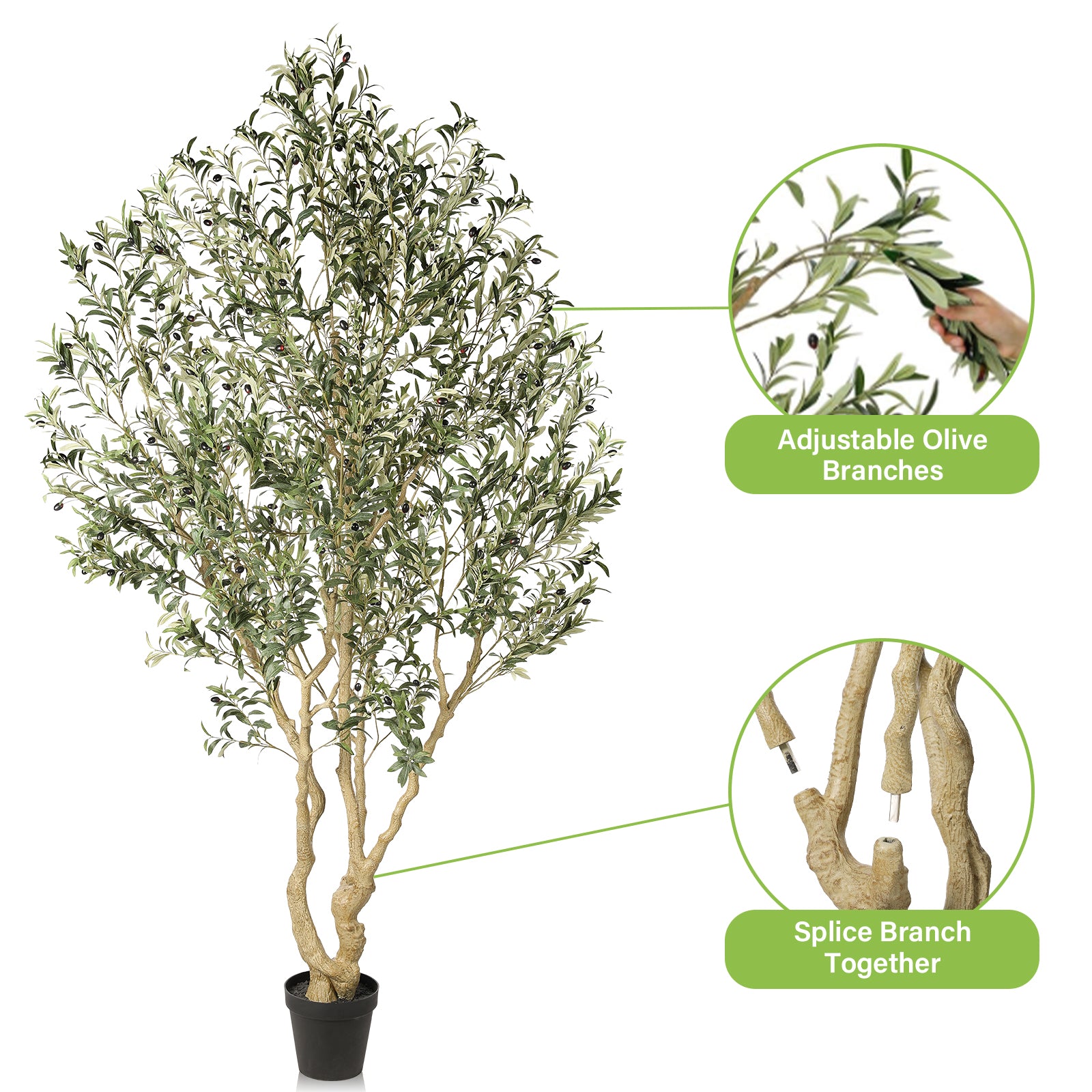 Realead 8’ Large Olive Tree