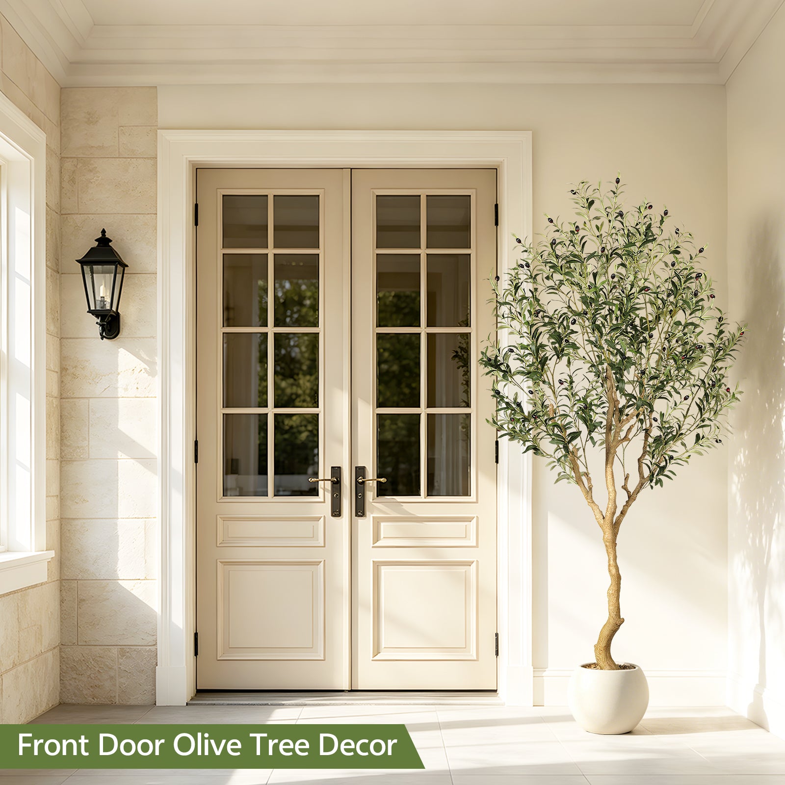 7’ UV Resistant Faux Olive Tree