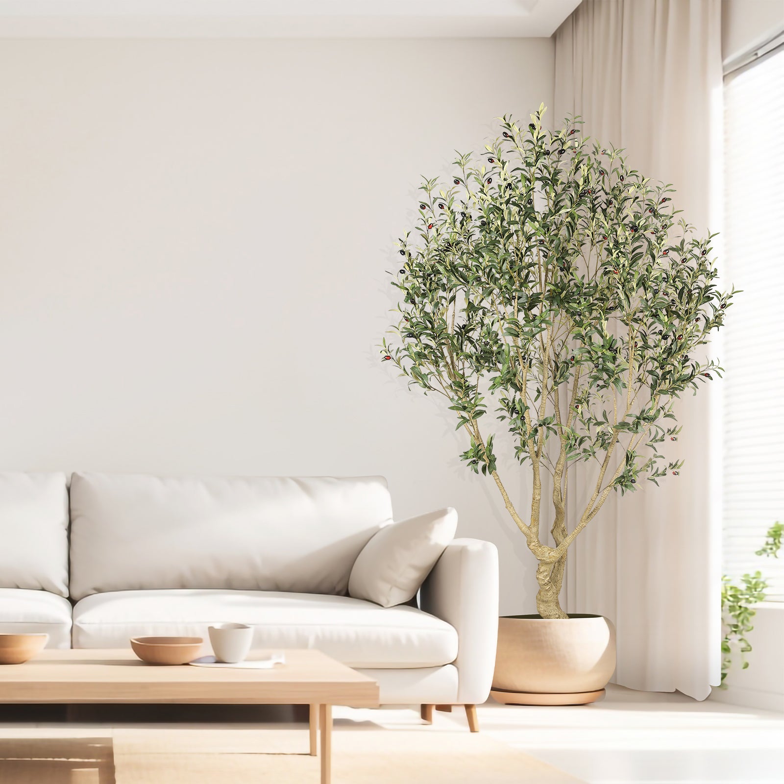 realead 7ft lush olive tree