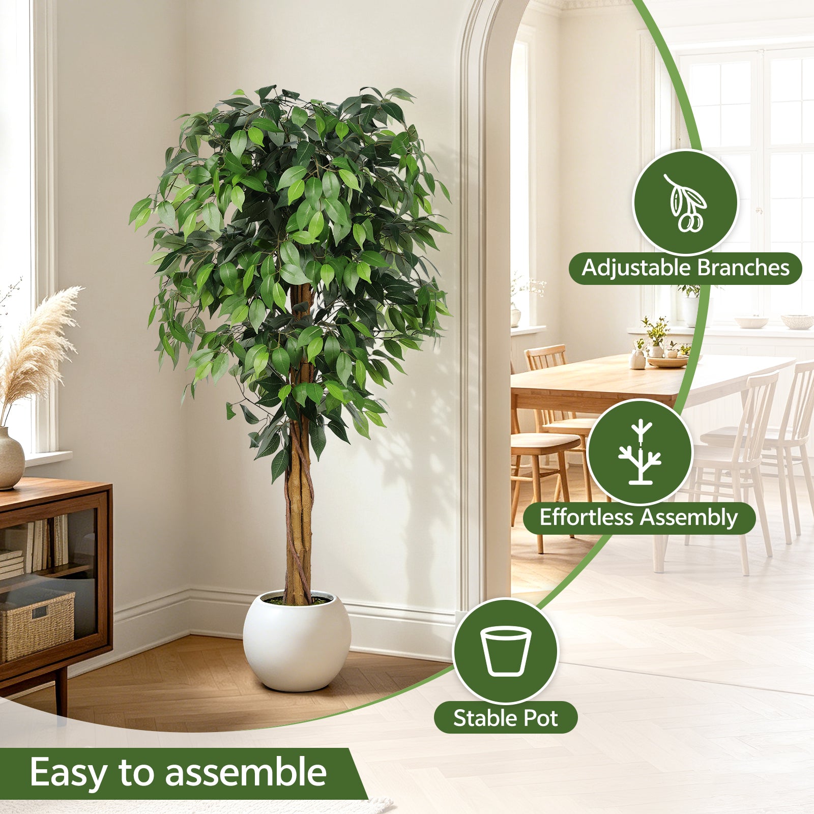5’ Artificial Ficus Tree