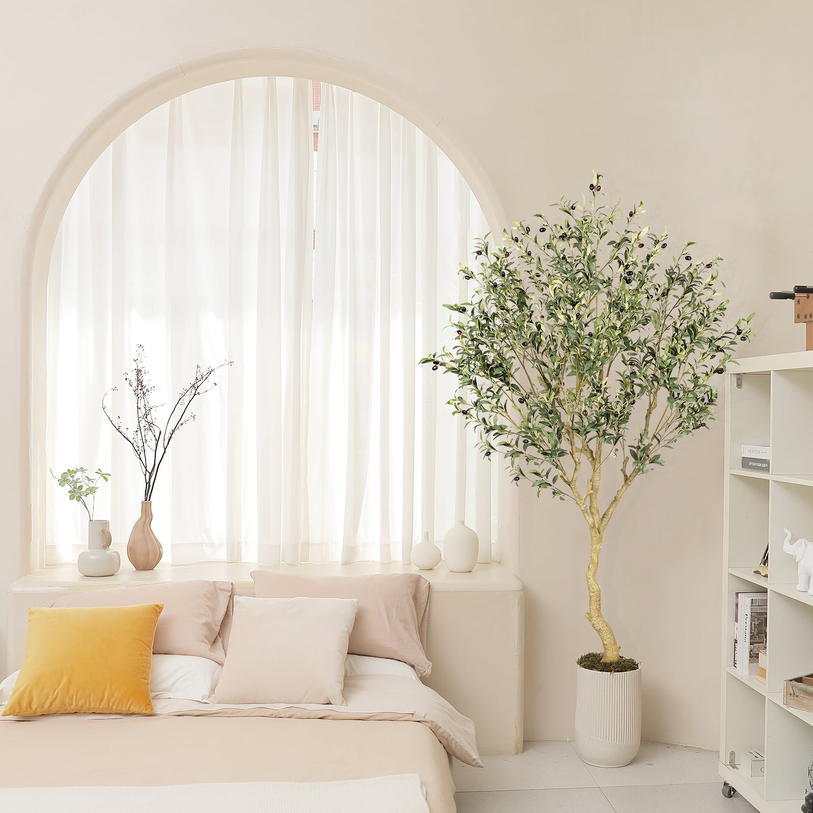 realead 7ft faux olive tree