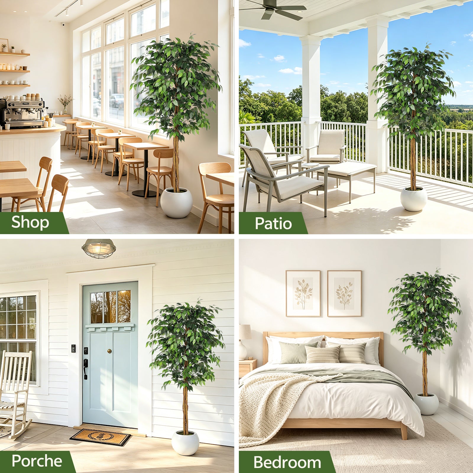 6’ Artificial Ficus Tree
