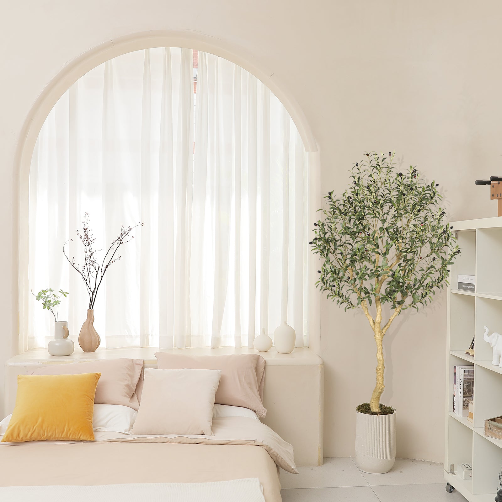 6’ UV Resistant Faux Olive Tree