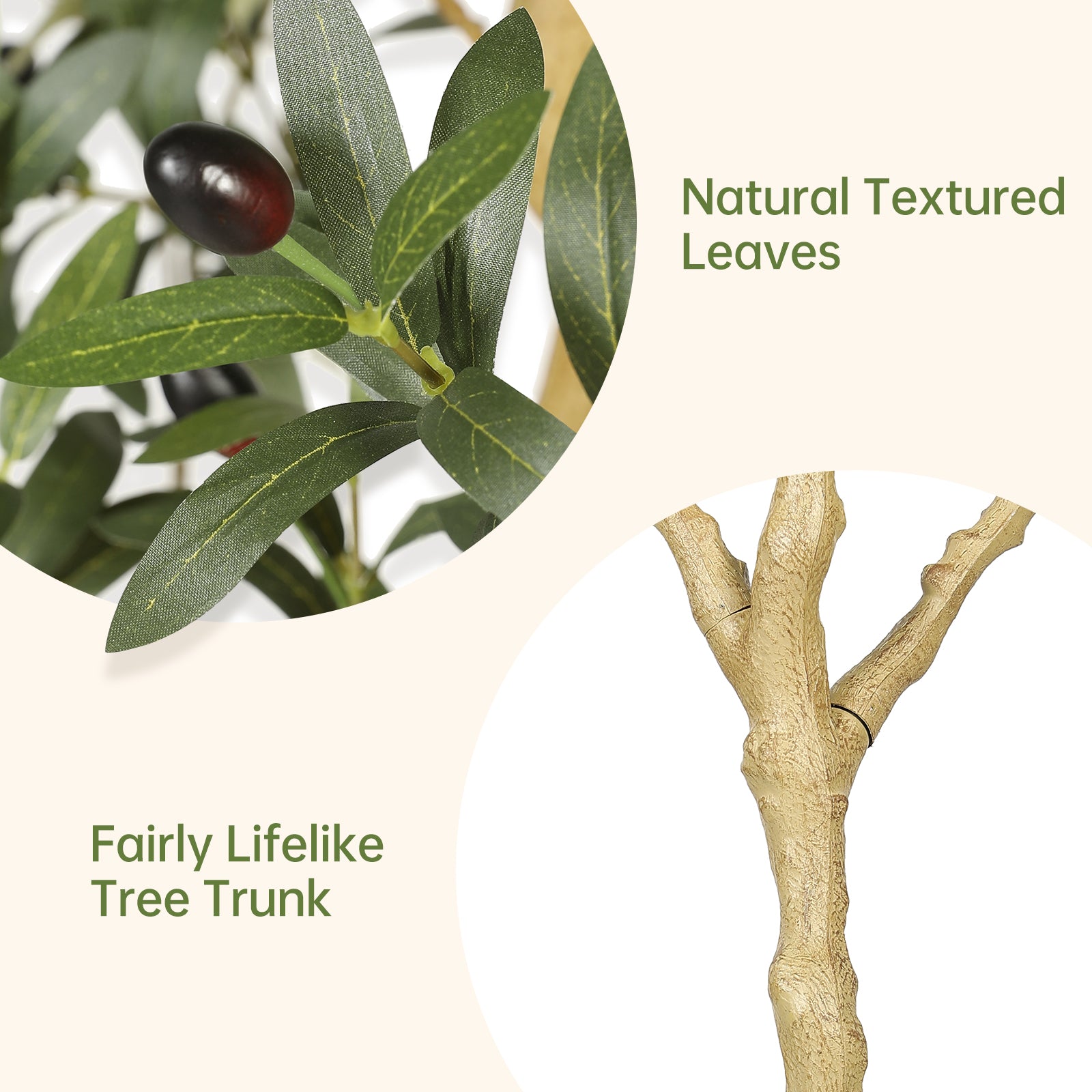 6’ UV Resistant Faux Olive Tree