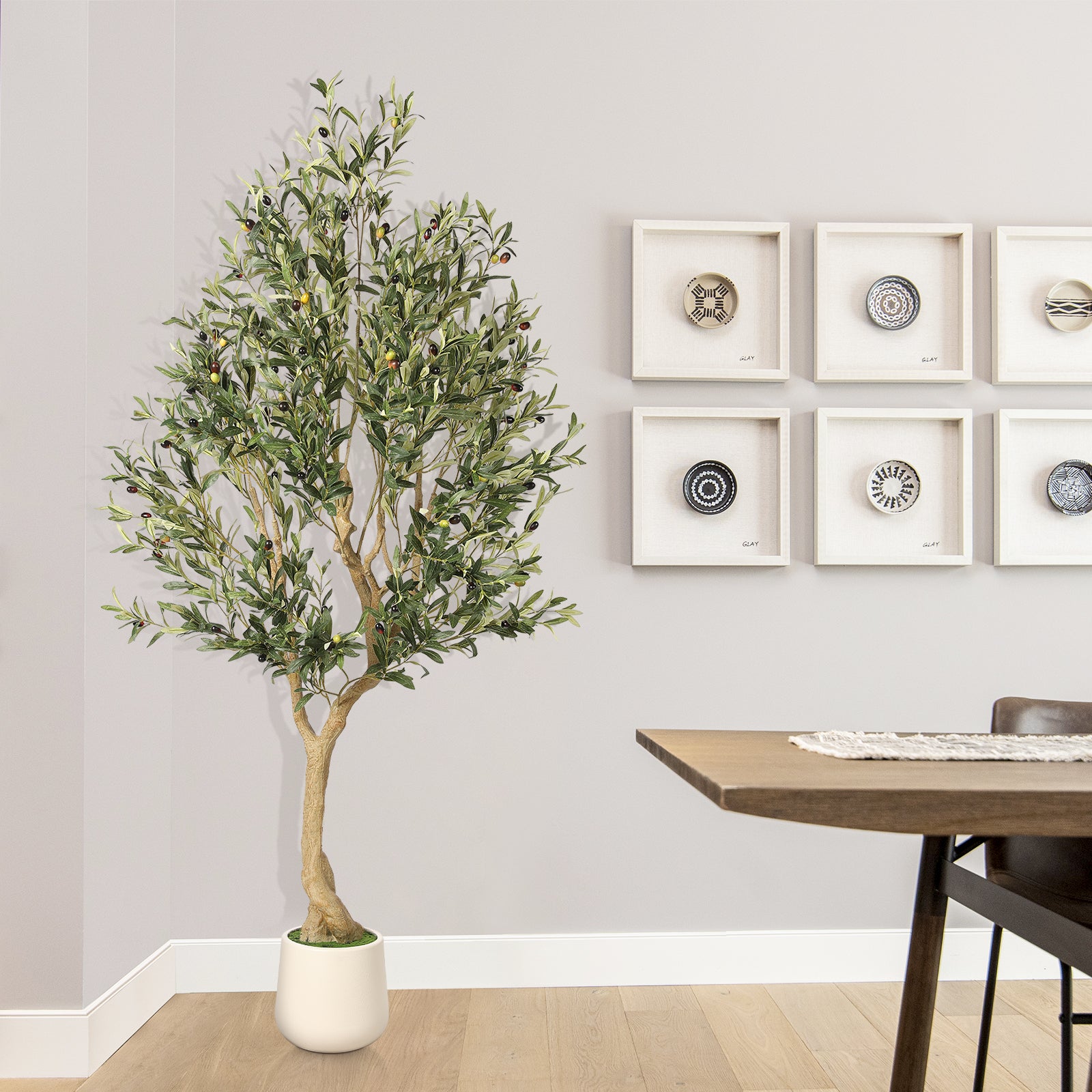 realead 6ft olive tree with planter