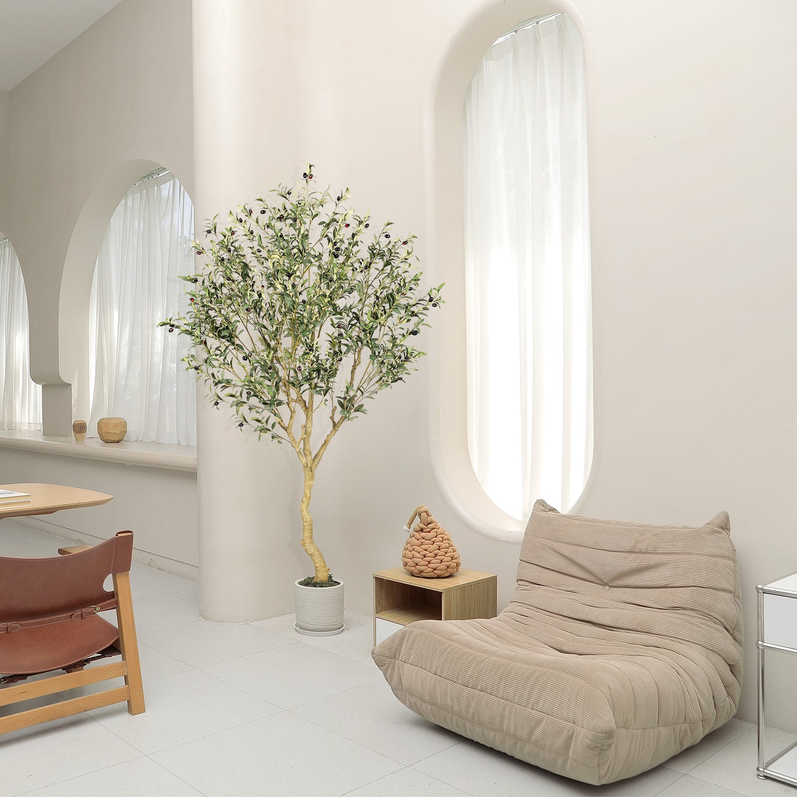 realead 7ft faux olive tree