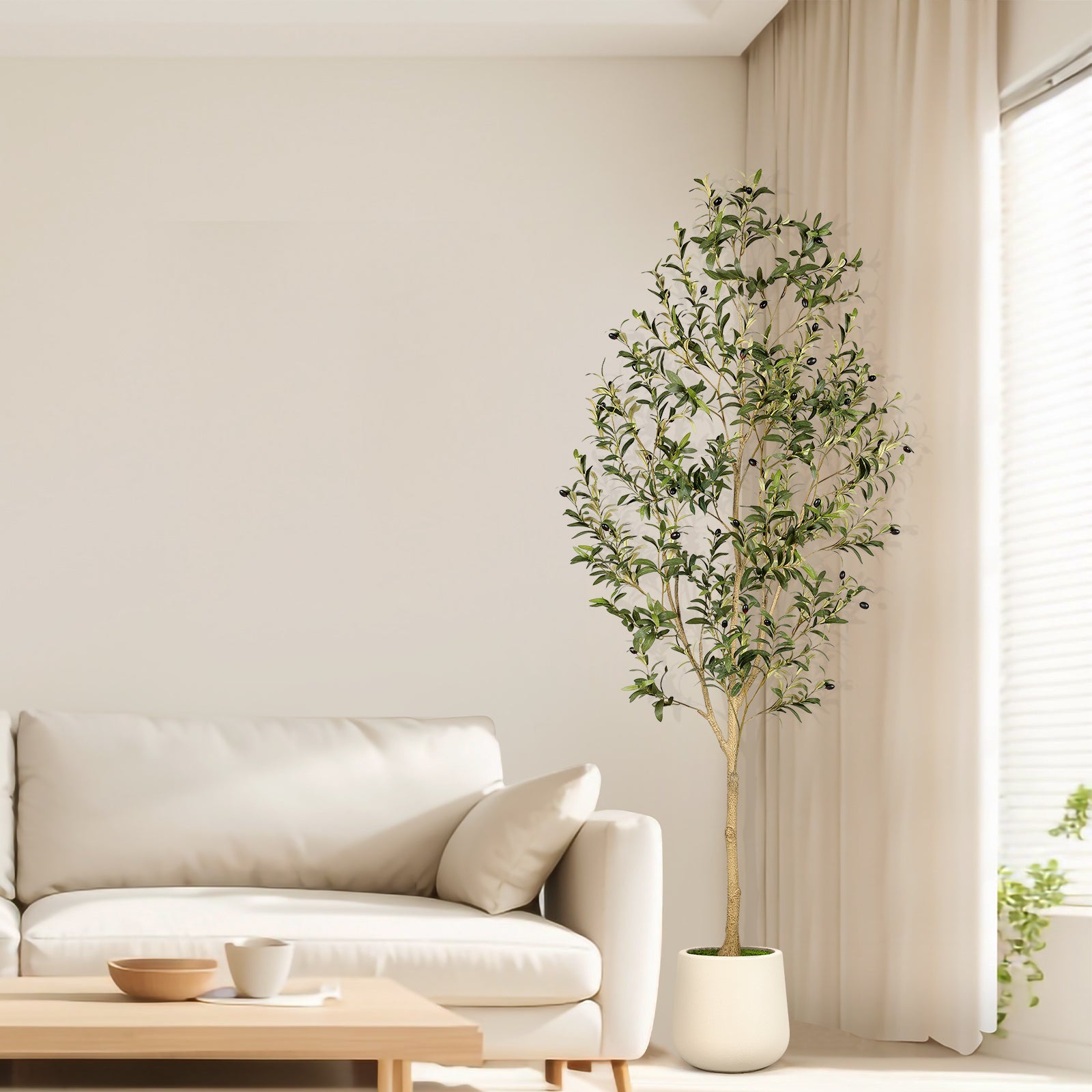 7’ Faux Olive Tree