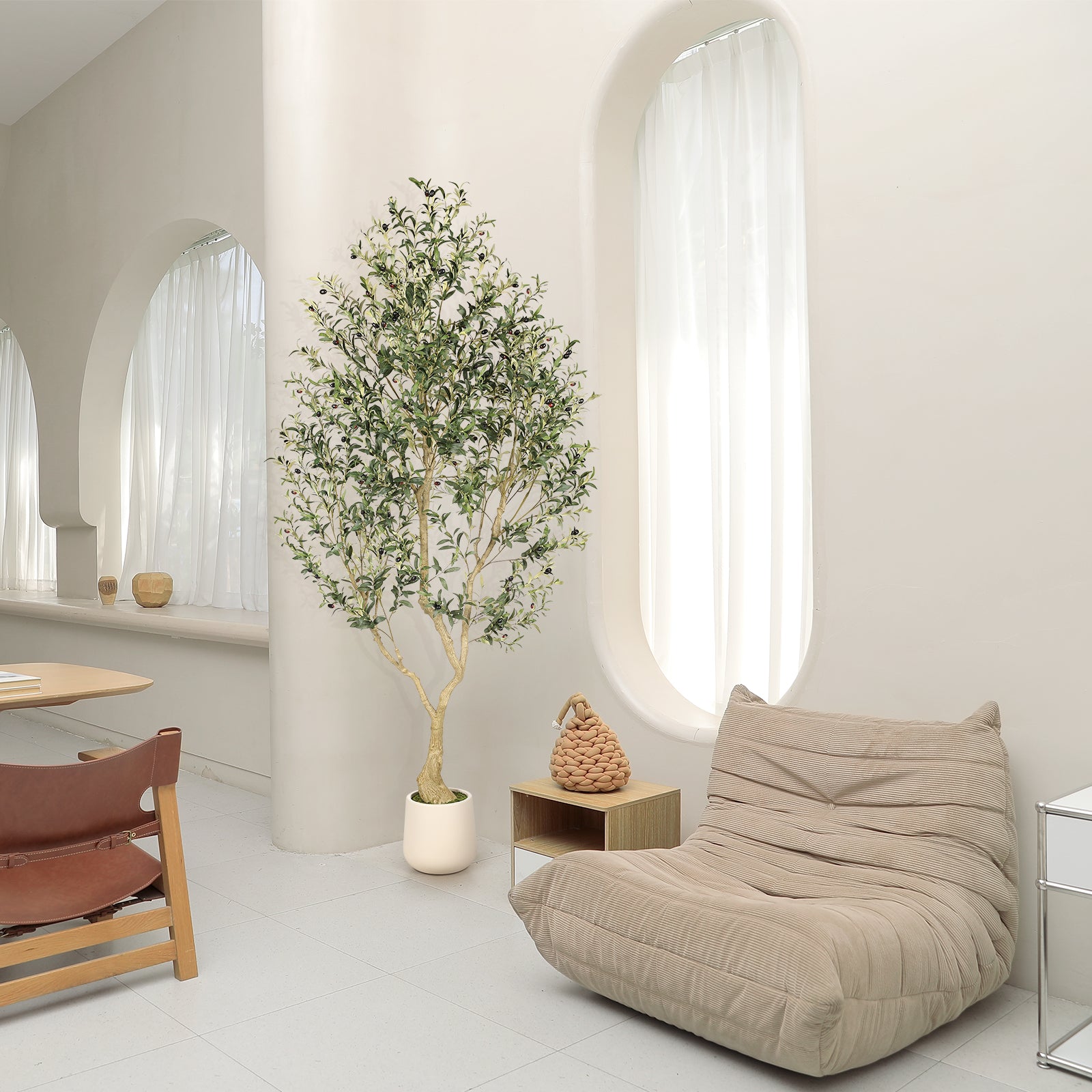 8’ Olive Tree with Planter