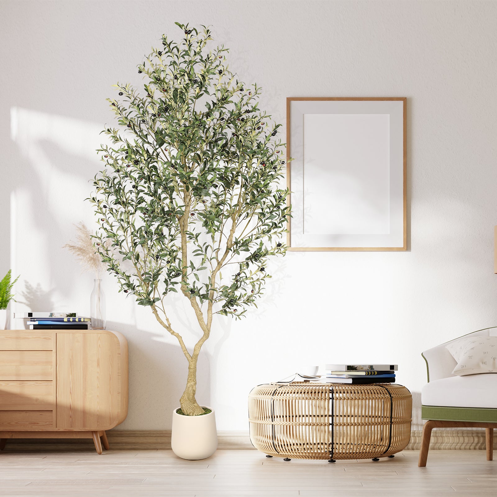 8’ Olive Tree with Planter